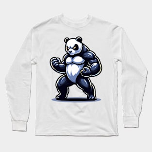 Panda ready for a fight Long Sleeve T-Shirt